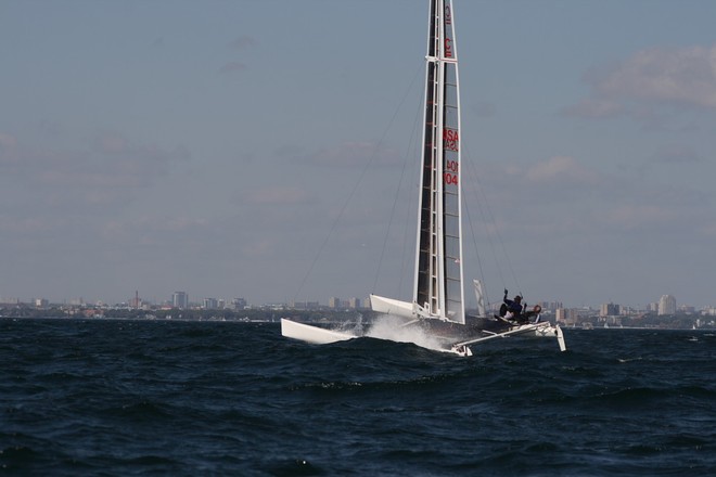 Cogito (USA) C-Class catamaran -  in 18-23kts of wind and a reasonable sea running Toronto ICCCC - 2007 © SW